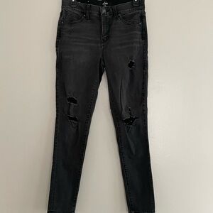 Lularoe Black Skinny Distressed Jeans